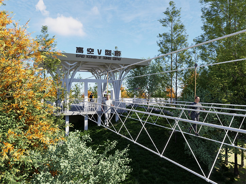 V-shaped bridge